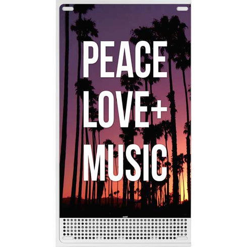 Peace Love And Music Xbox Series S Console Skin