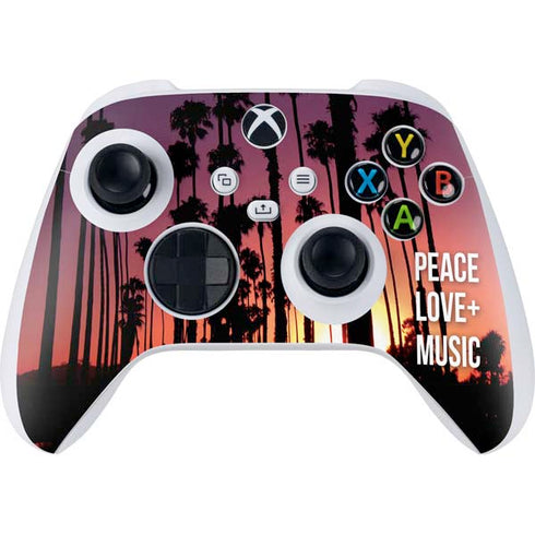 Peace Love And Music Xbox Series S Controller Skin