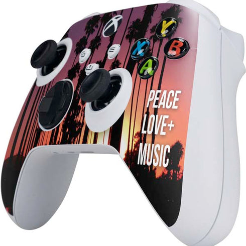 Peace Love And Music Xbox Series S Controller Skin