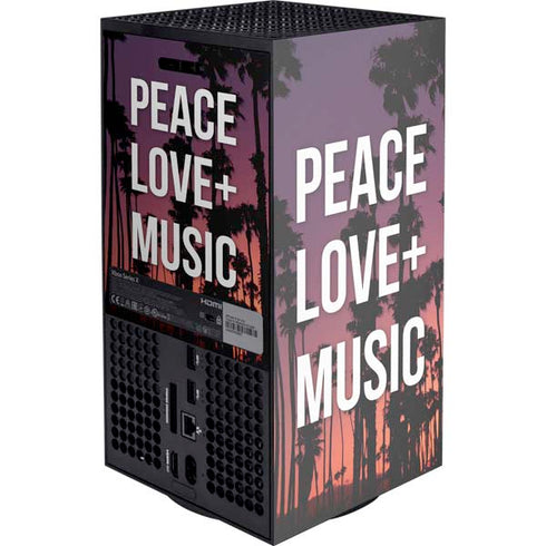 Peace Love And Music Xbox Series X Console Skin