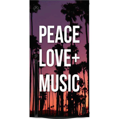 Peace Love And Music Xbox Series X Console Skin