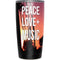 Peace Love And Music Yeti 20oz Tumbler Skin