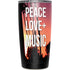 Peace Love And Music Yeti 20oz Tumbler Skin