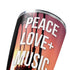 Peace Love And Music Yeti 20oz Tumbler Skin