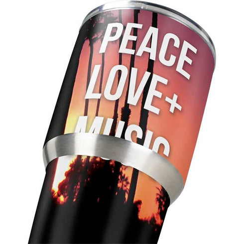 Peace Love And Music Yeti 30oz Rambler Tumbler Skin