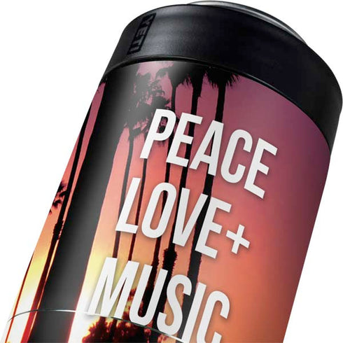 Peace Love And Music Yeti Colster Can Insulator Skin