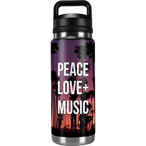 Peace Love And Music YETI Rambler 26oz Bottle Skin