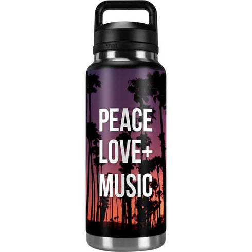 Peace Love And Music YETI Rambler 36oz Bottle Skin