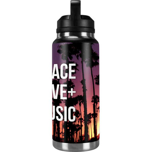 Peace Love And Music YETI Rambler 36oz Bottle Skin