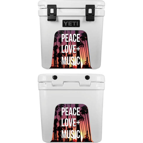 Peace Love And Music YETI Roadie 24 Hard Cooler Skin