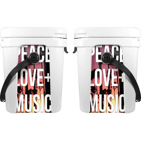 Peace Love And Music YETI Roadie 24 Hard Cooler Skin