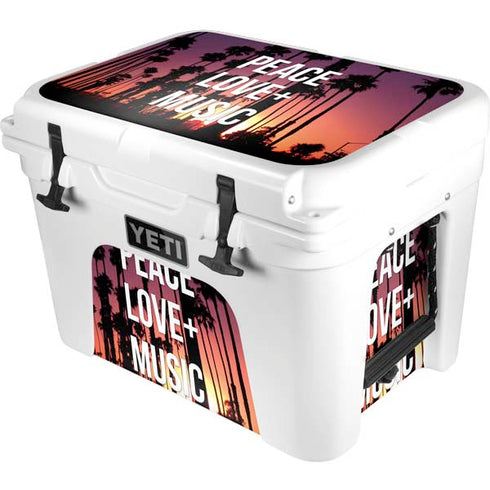 Peace Love And Music YETI Tundra 35 Hard Cooler Skin