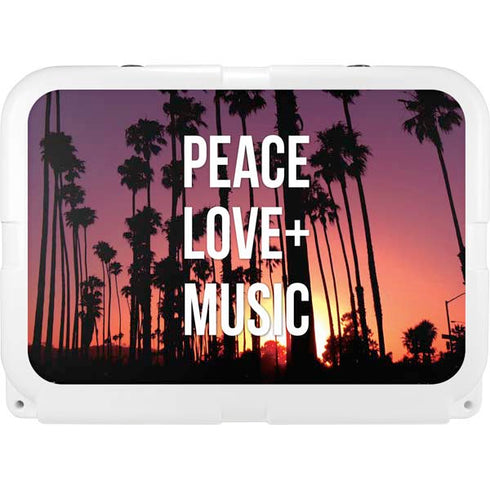 Peace Love And Music YETI Tundra 35 Hard Cooler Skin