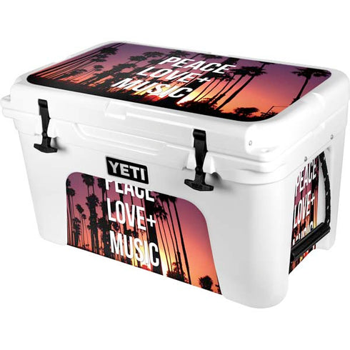 Peace Love And Music YETI Tundra 45 Hard Cooler Skin