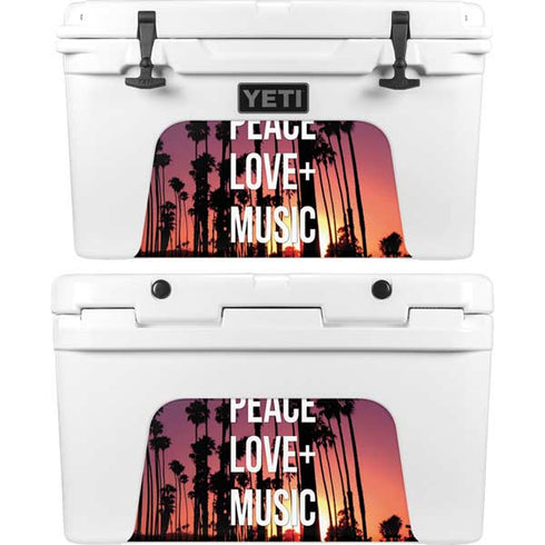 Peace Love And Music YETI Tundra 45 Hard Cooler Skin