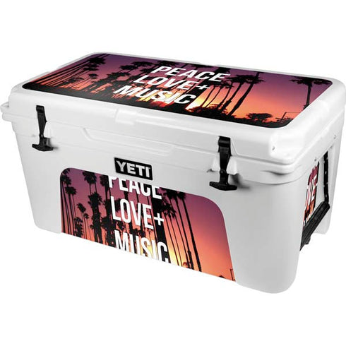 Peace Love And Music YETI Tundra 65 Hard Cooler Skin