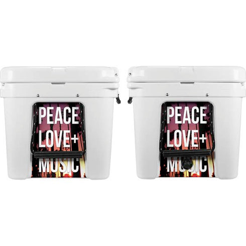 Peace Love And Music YETI Tundra 65 Hard Cooler Skin