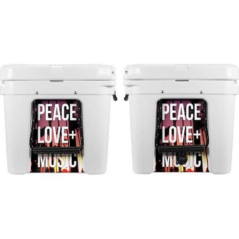 Peace Love And Music YETI Tundra 75 Hard Cooler Skin