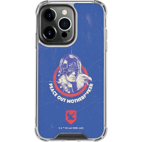 DC Comics Peacemaker Peace Out iPhone 15 Pro Clear Case