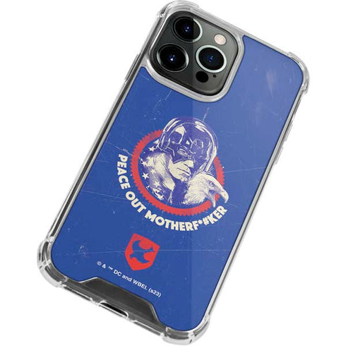 DC Comics Peacemaker Peace Out iPhone 15 Pro Clear Case