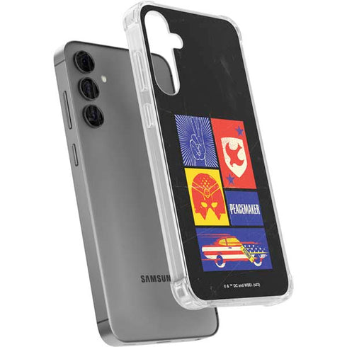 DC Comics Peacemaker Collage Galaxy S24 Plus Clear Case