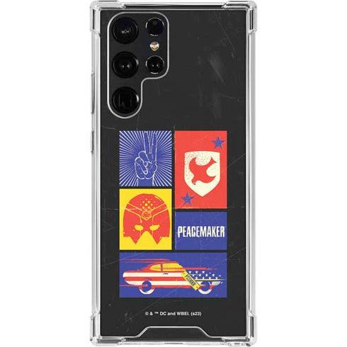 DC Comics Peacemaker Collage Galaxy S24 Ultra Clear Case