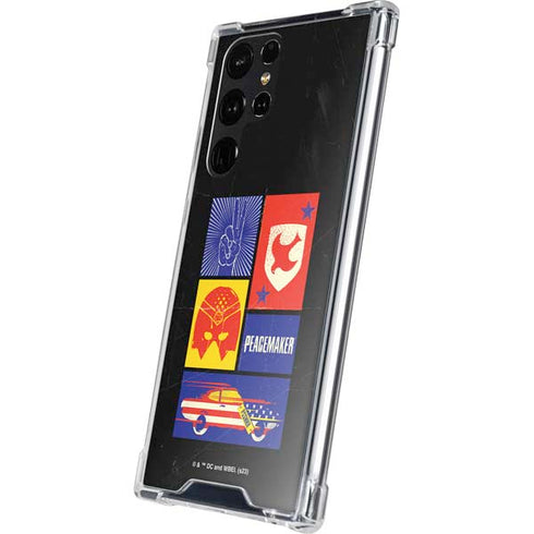DC Comics Peacemaker Collage Galaxy S24 Ultra Clear Case