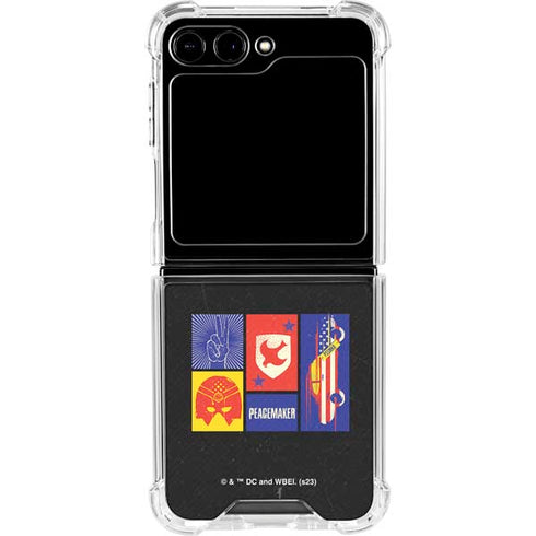 DC Comics Peacemaker Collage Galaxy Z Flip5 5G Clear Case
