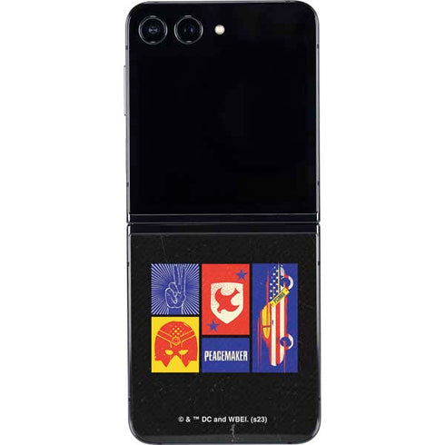 DC Comics Peacemaker Collage Galaxy Z Flip5 5G Skin