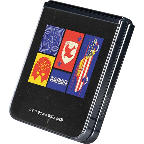 DC Comics Peacemaker Collage Galaxy Z Flip5 5G Skin