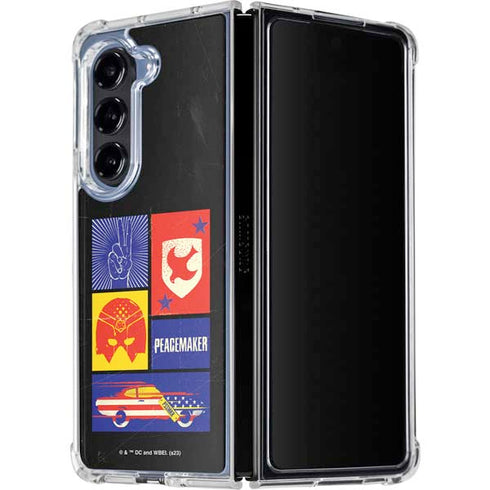 DC Comics Peacemaker Collage Galaxy Z Fold5 5G Clear Case