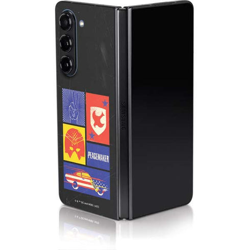 DC Comics Peacemaker Collage Galaxy Z Fold5 5G Skin