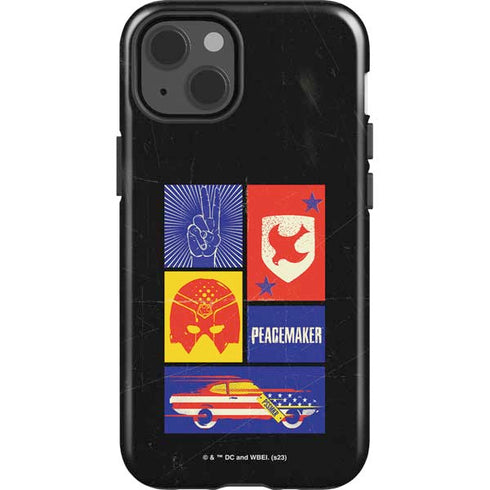 DC Comics Peacemaker Collage iPhone 15 Impact Case