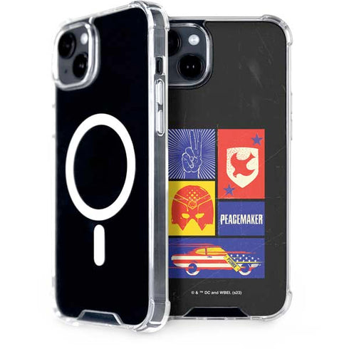 DC Comics Peacemaker Collage iPhone 15 Plus MagSafe Case