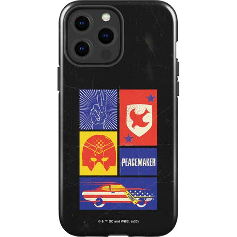 DC Comics Peacemaker Collage iPhone 15 Pro Max Impact Case