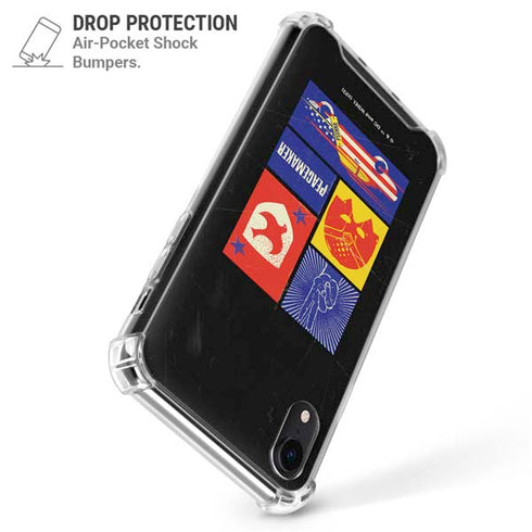 DC Comics Peacemaker Collage iPhone XR Clear Case