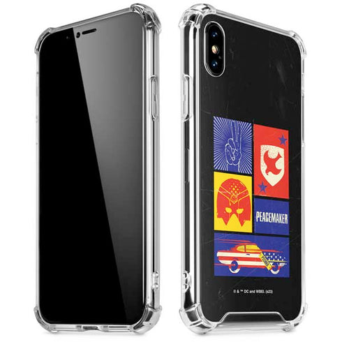 DC Comics Peacemaker Collage iPhone XS Max Clear Case