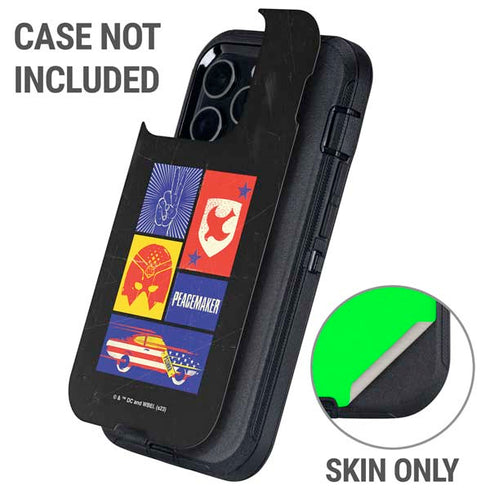 DC Comics Peacemaker Collage Otterbox Defender iPhone Skin
