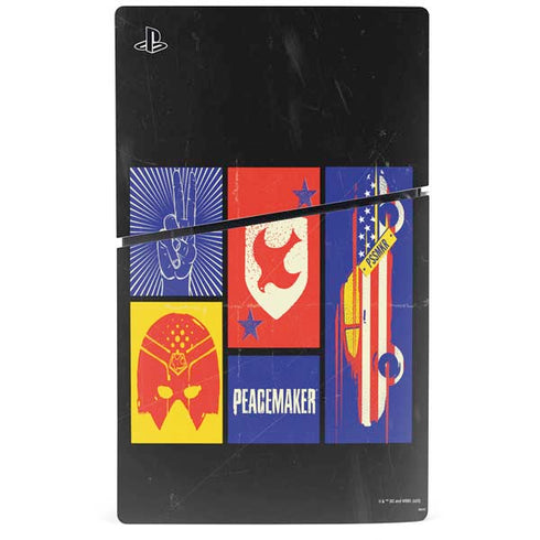 DC Comics Peacemaker Collage PS5 Slim Digital Edition Bundle Skin