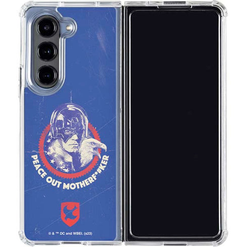 DC Comics Peacemaker Peace Out Galaxy Z Fold5 5G Clear Case