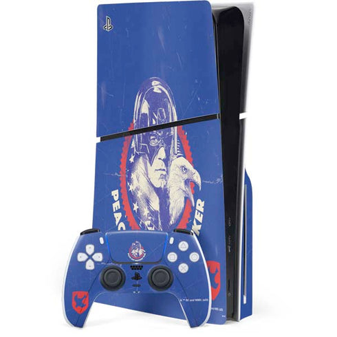 DC Comics Peacemaker Peace Out PS5 Slim Disk Bundle Skin
