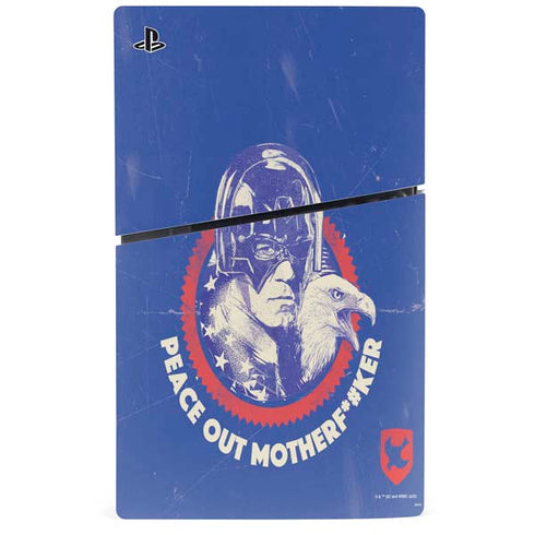 DC Comics Peacemaker Peace Out PS5 Slim Disk Console Skin