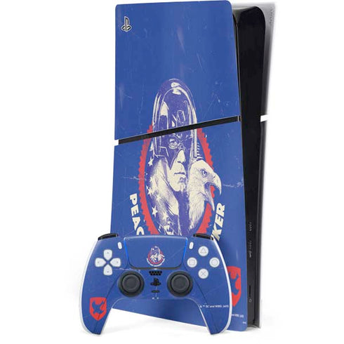 DC Comics Peacemaker Peace Out PS5 Slim Digital Edition Console Skin