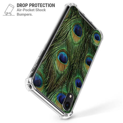 Peacock iPhone XR Clear Case
