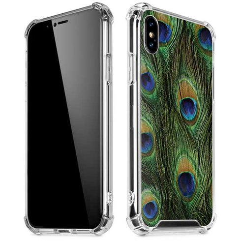 Peacock iPhone XS Max Clear Case