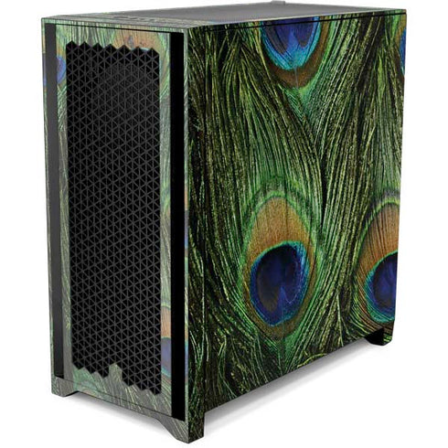 Peacock Animal Print Corsair 4000D Tempered Glass Mid-Tower ATX Case Skin