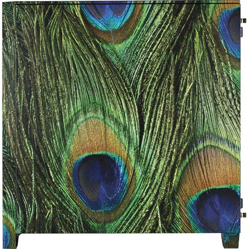 Peacock Animal Print Corsair 4000D Tempered Glass Mid-Tower ATX Case Skin