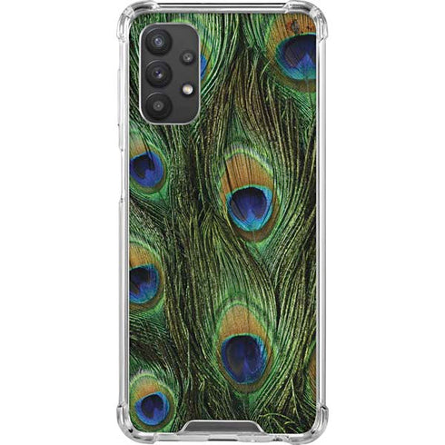 Peacock Animal Print Galaxy A32 5G Clear Case