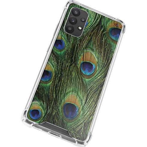 Peacock Animal Print Galaxy A32 5G Clear Case