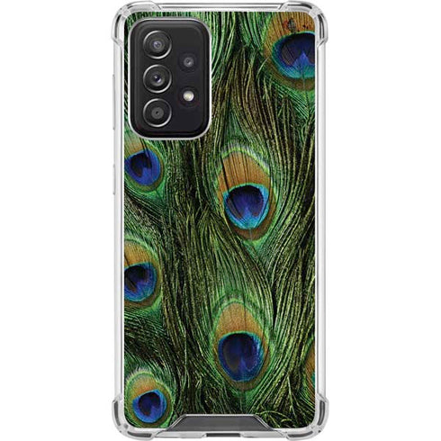 Peacock Animal Print Galaxy A52 5G Clear Case